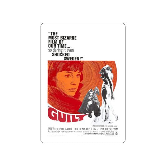 GUILT 1965 Movie Poster STICKER Vinyl Die-Cut Decal-2 Inch-The Sticker Space