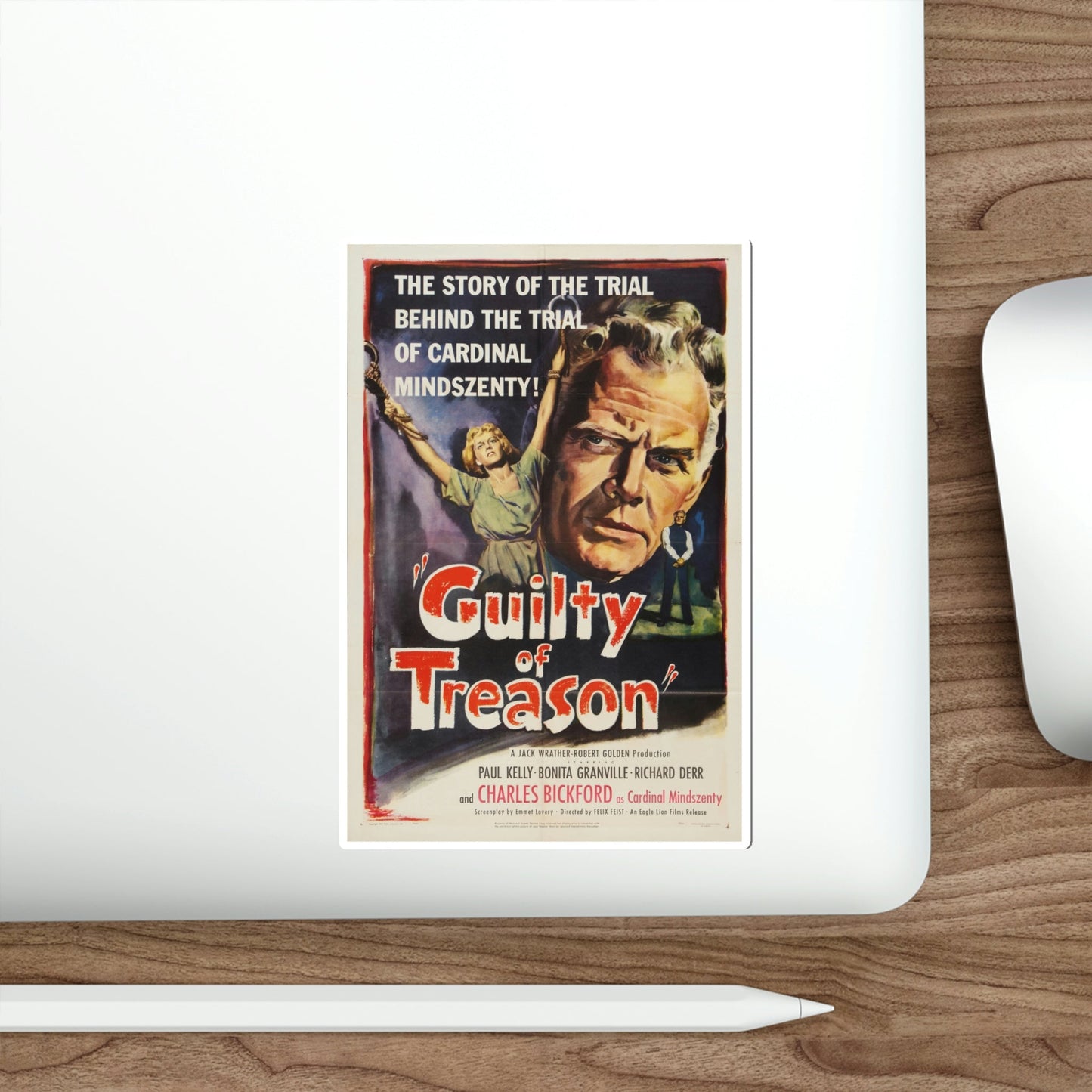 Guilty of Treason 1950 Movie Poster STICKER Vinyl Die-Cut Decal-The Sticker Space