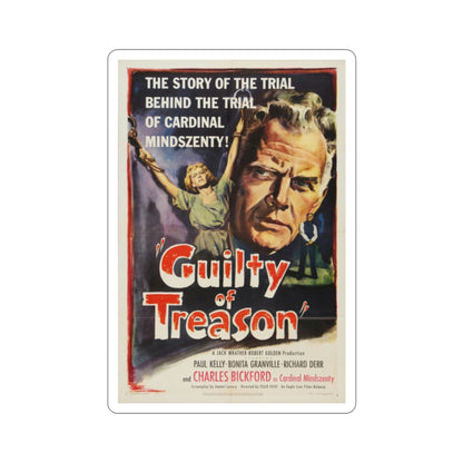 Guilty of Treason 1950 Movie Poster STICKER Vinyl Die-Cut Decal-2 Inch-The Sticker Space