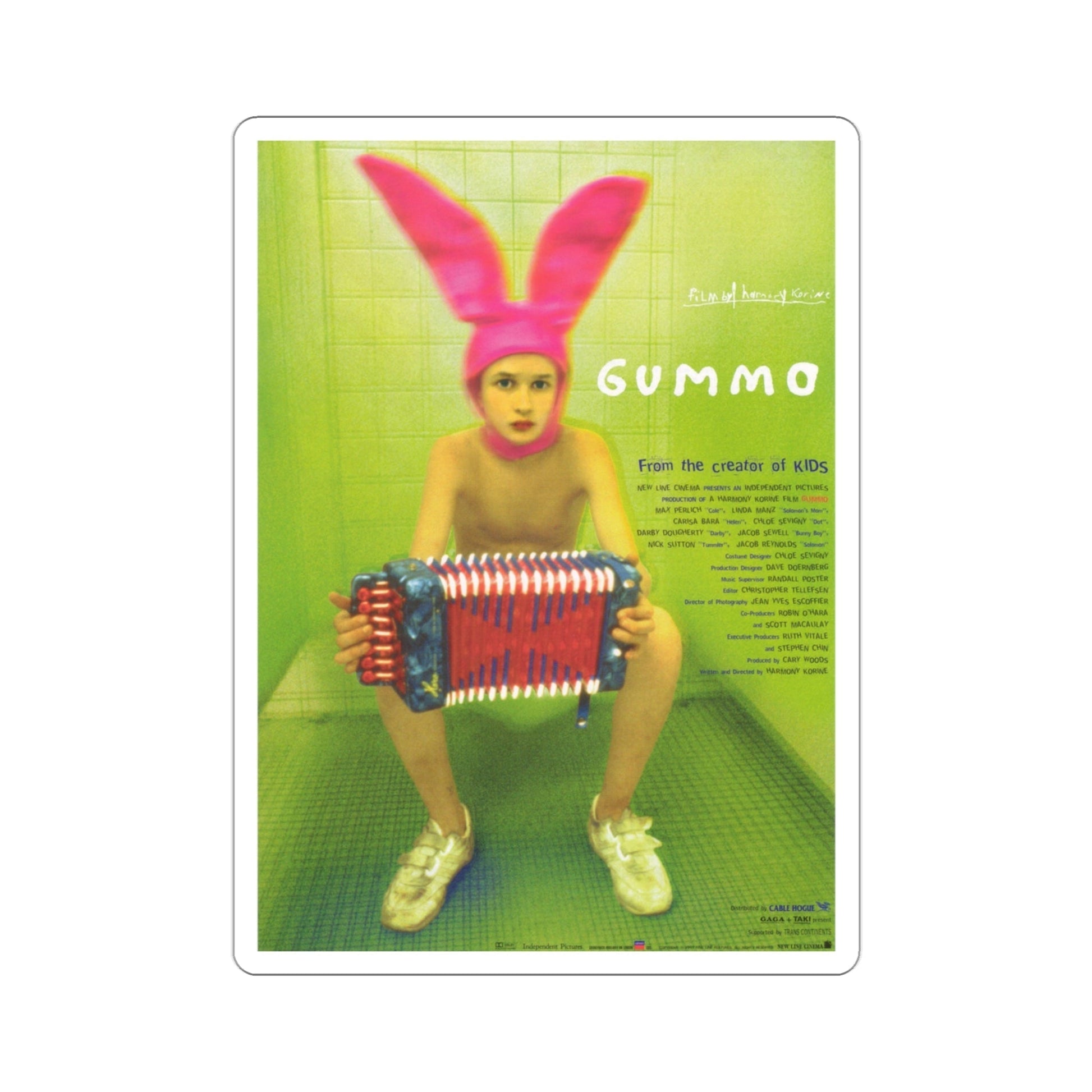 Gummo 1997 Movie Poster STICKER Vinyl Die-Cut Decal-3 Inch-The Sticker Space