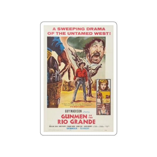 GUNMEN OF THE RIO GRANDE 1964 Movie Poster STICKER Vinyl Die-Cut Decal-2 Inch-The Sticker Space