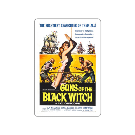 GUNS OF THE BLACK WITCH 1961 Movie Poster STICKER Vinyl Die-Cut Decal-2 Inch-The Sticker Space