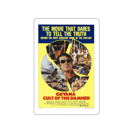 GUYANA CULT OF THE DAMNED 1979 Movie Poster STICKER Vinyl Die-Cut Decal-2 Inch-The Sticker Space