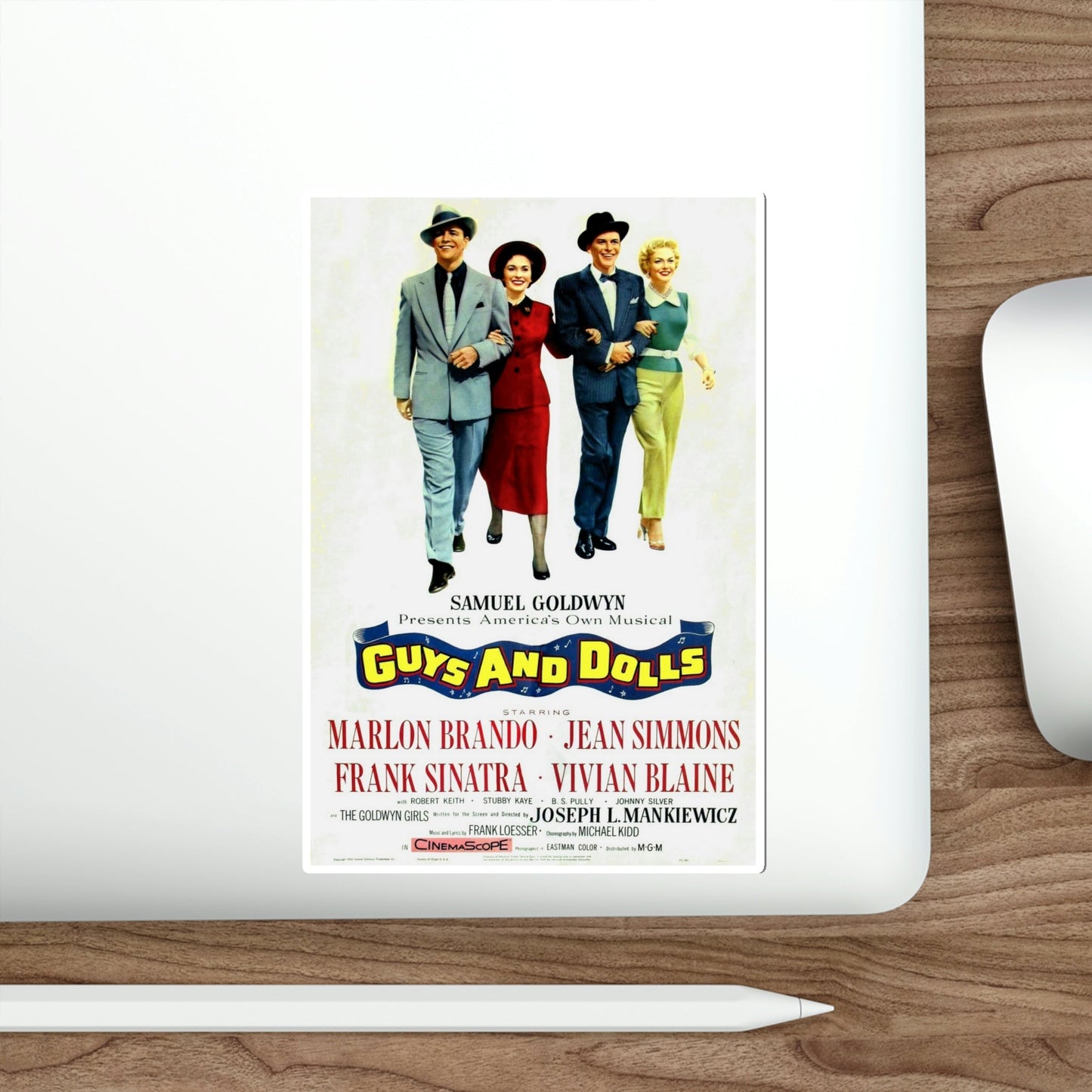 Guys and Dolls 1955 Movie Poster STICKER Vinyl Die-Cut Decal-The Sticker Space