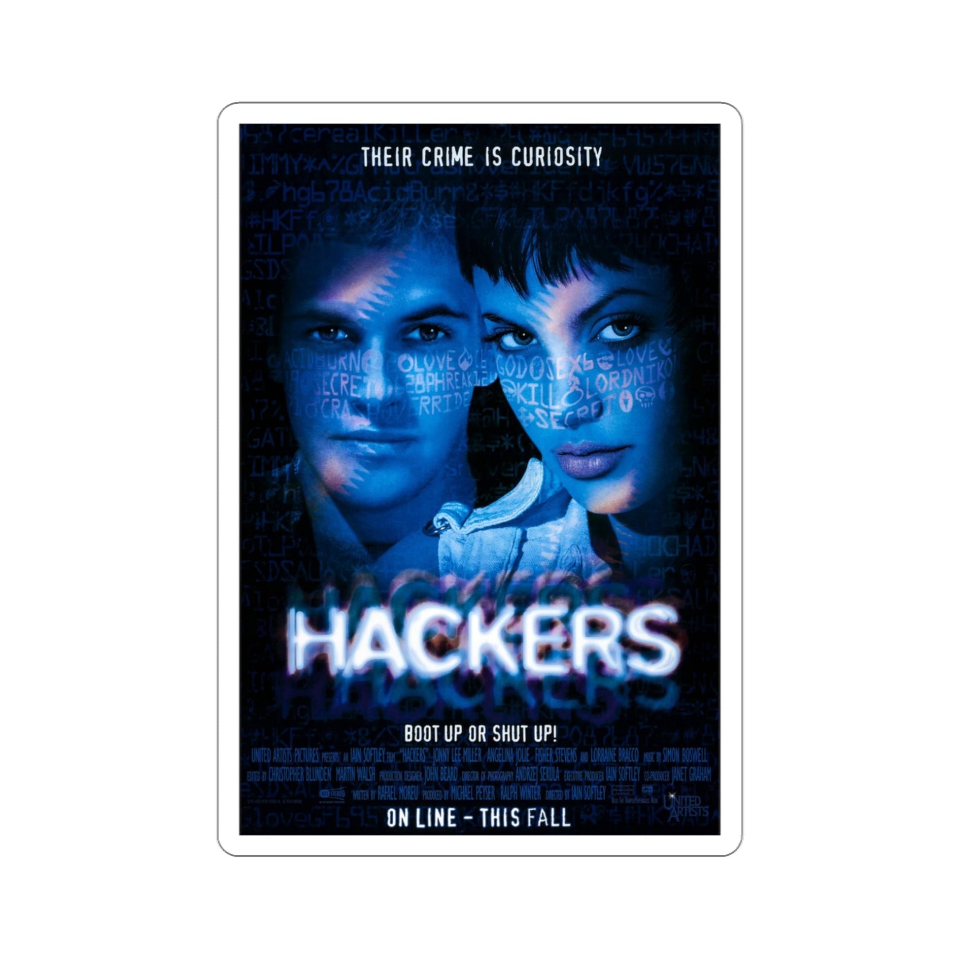 Hackers 1995 Movie Poster STICKER Vinyl Die-Cut Decal-3 Inch-The Sticker Space