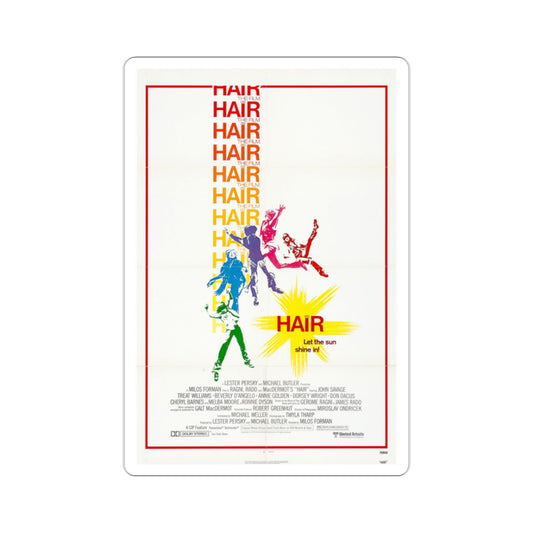 Hair 1979 Movie Poster STICKER Vinyl Die-Cut Decal-2 Inch-The Sticker Space