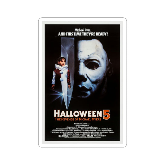 Halloween 5 1989 Movie Poster STICKER Vinyl Die-Cut Decal-6 Inch-The Sticker Space