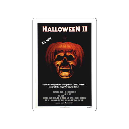 HALLOWEEN II 1981 Movie Poster STICKER Vinyl Die-Cut Decal-2 Inch-The Sticker Space