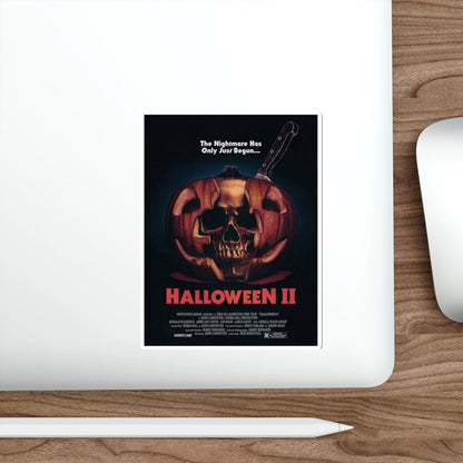 HALLOWEEN II (SADISTART) 1981 Movie Poster STICKER Vinyl Die-Cut Decal-The Sticker Space