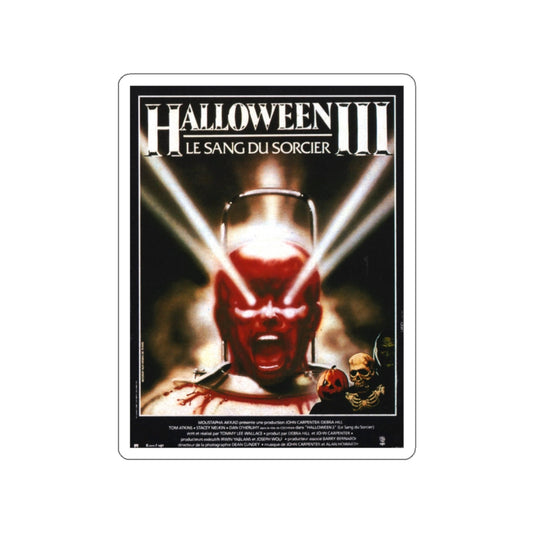 HALLOWEEN III (FRENCH) 1982 Movie Poster STICKER Vinyl Die-Cut Decal-2 Inch-The Sticker Space