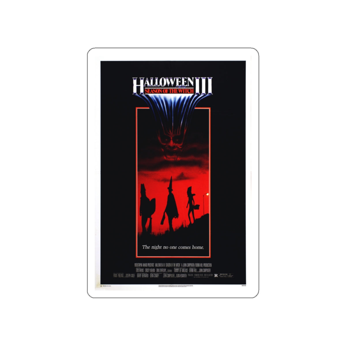 HALLOWEEN III SEASON OF THE WITCH 1982 Movie Poster STICKER Vinyl Die-Cut Decal-White-The Sticker Space