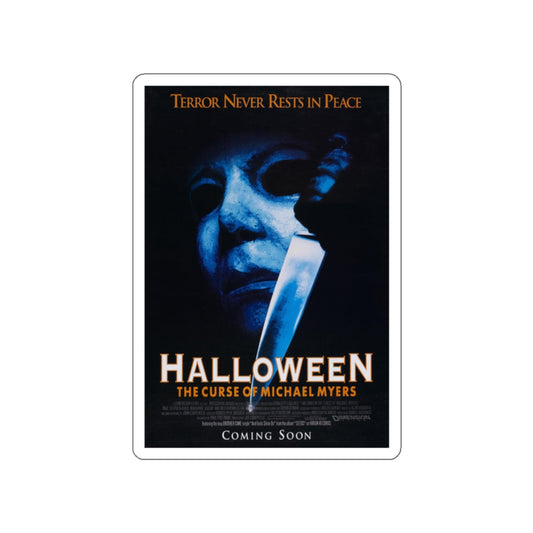 HALLOWEEN THE CURSE OF MICHEAL MEYERS 1995 Movie Poster STICKER Vinyl Die-Cut Decal-White-The Sticker Space