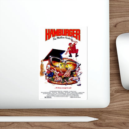 HAMBURGER THE MOTION PICTURE 1986 Movie Poster STICKER Vinyl Die-Cut Decal-The Sticker Space
