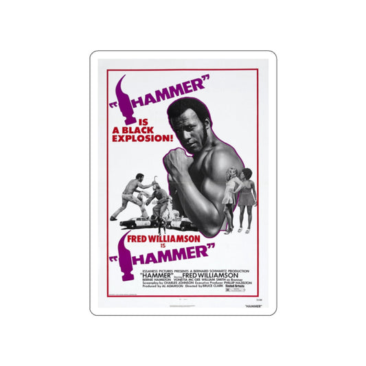 HAMMER 1972 Movie Poster STICKER Vinyl Die-Cut Decal-White-The Sticker Space