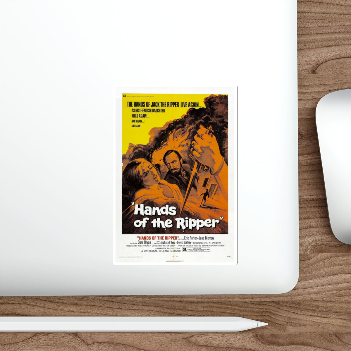 HANDS OF THE RIPPER 1971 Movie Poster STICKER Vinyl Die-Cut Decal-The Sticker Space