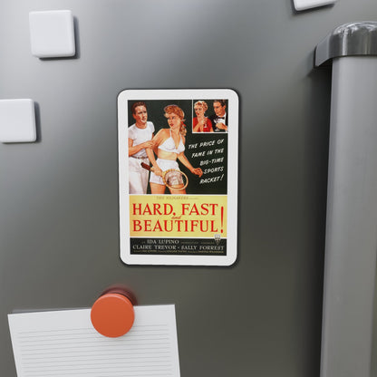 Hard Fast and Beautiful 1951 Movie Poster Die-Cut Magnet-The Sticker Space
