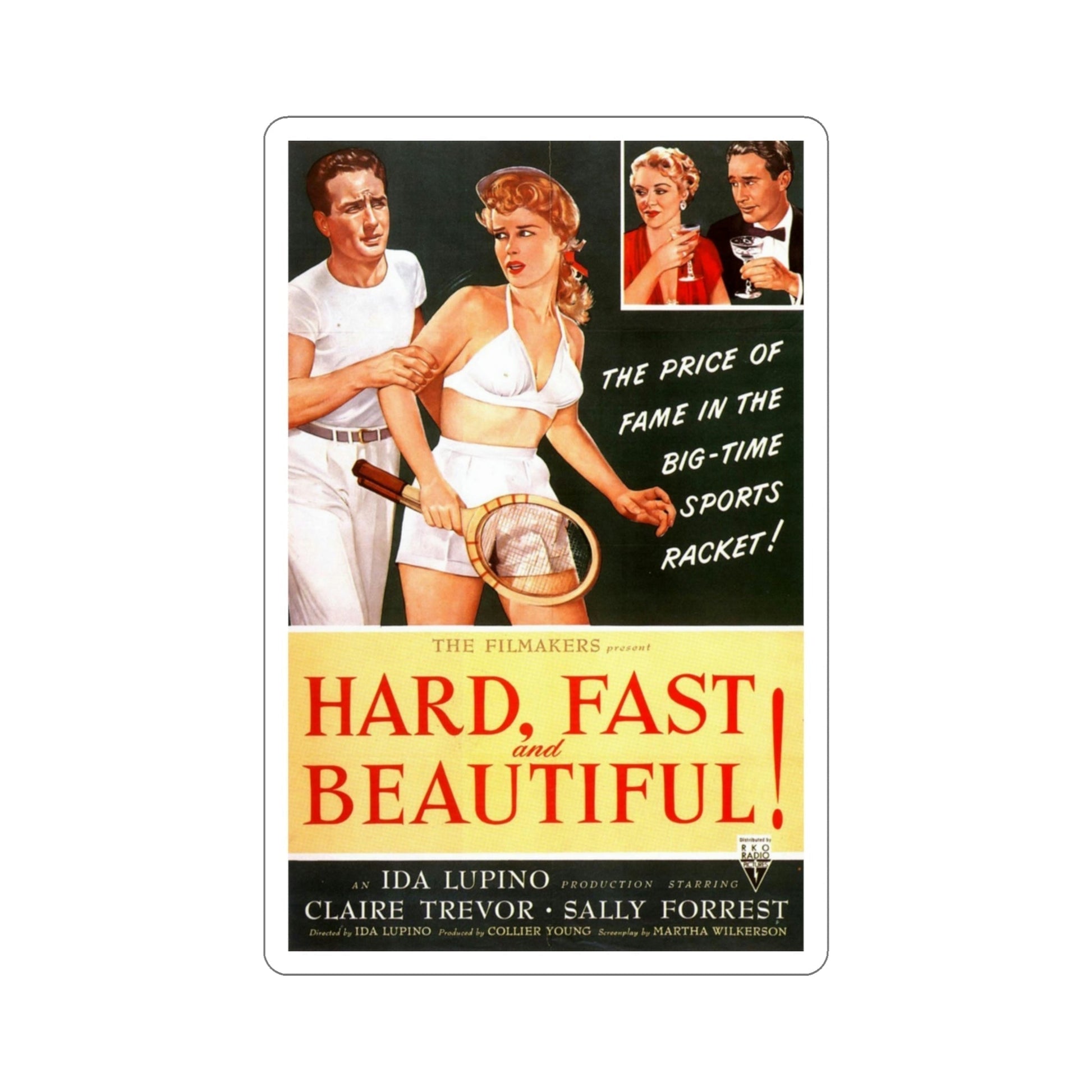 Hard Fast and Beautiful 1951 Movie Poster STICKER Vinyl Die-Cut Decal-3 Inch-The Sticker Space