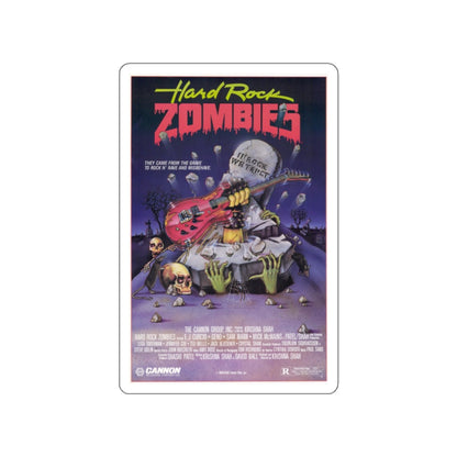 HARD ROCK ZOMBIES 1984 Movie Poster STICKER Vinyl Die-Cut Decal-3 Inch-The Sticker Space