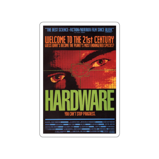HARDWARE 1990 Movie Poster STICKER Vinyl Die-Cut Decal-2 Inch-The Sticker Space