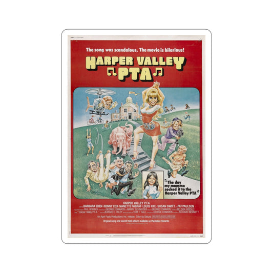 Harper Valley PTA 1978 Movie Poster STICKER Vinyl Die-Cut Decal-2 Inch-The Sticker Space