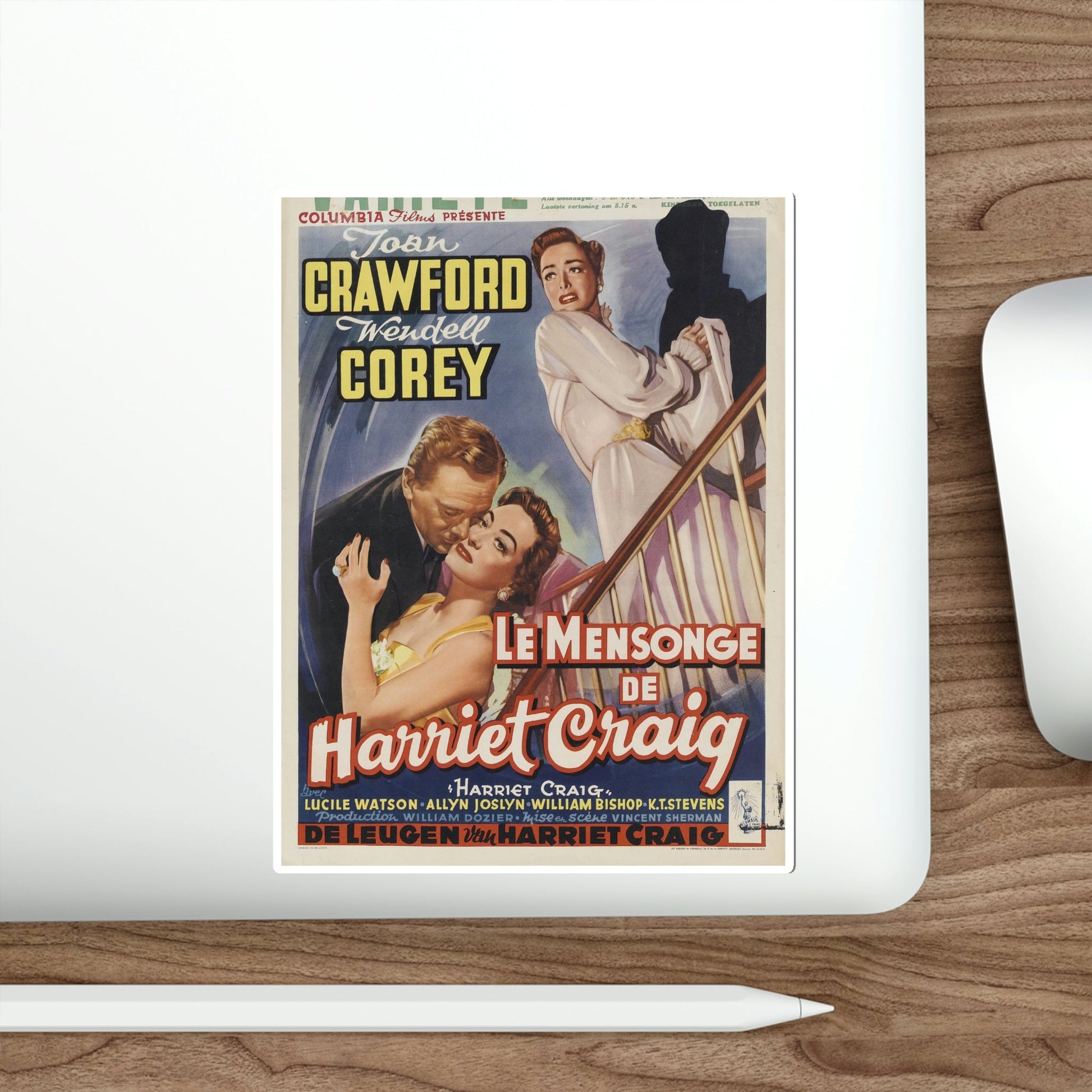 Harriet Craig 1950 v2 Movie Poster STICKER Vinyl Die-Cut Decal-The Sticker Space