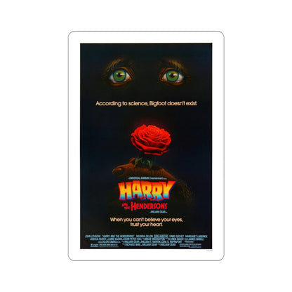 Harry and the Hendersons 1987 Movie Poster STICKER Vinyl Die-Cut Decal-4 Inch-The Sticker Space