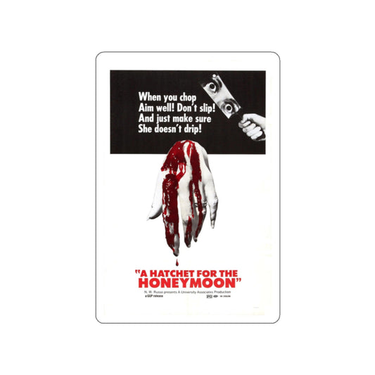 HATCHET FOR THE HONEYMOON 1970 Movie Poster STICKER Vinyl Die-Cut Decal-2 Inch-The Sticker Space