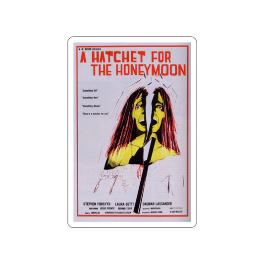 HATCHET FOR THE HONEYMOON (2) 1970 Movie Poster STICKER Vinyl Die-Cut Decal-2 Inch-The Sticker Space