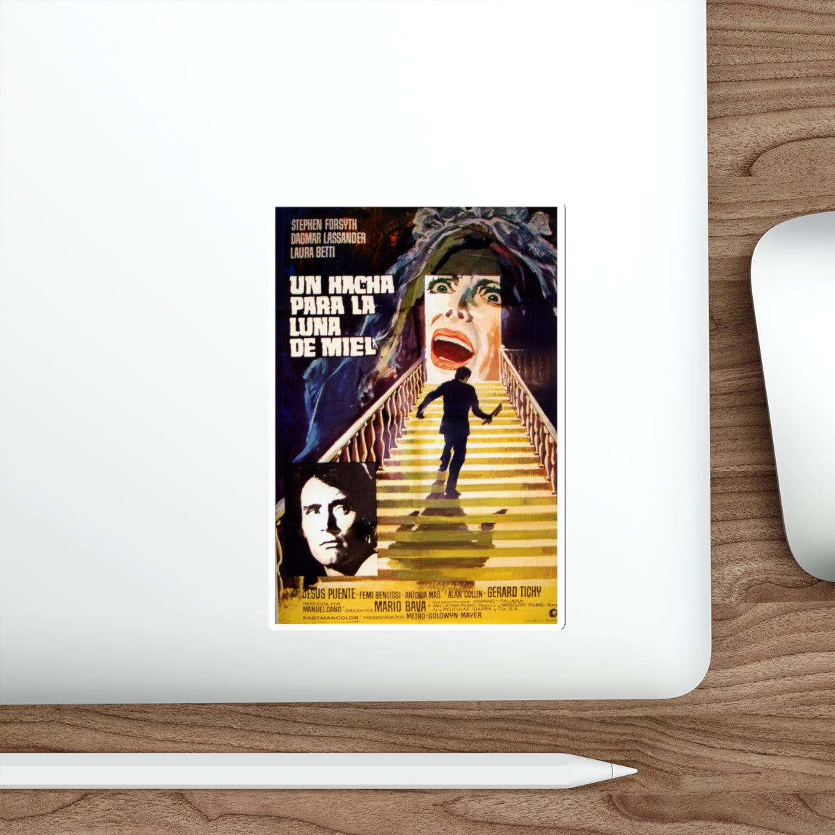 HATCHET FOR THE HONEYMOON (SPANISH) 1970 Movie Poster STICKER Vinyl Die-Cut Decal-The Sticker Space