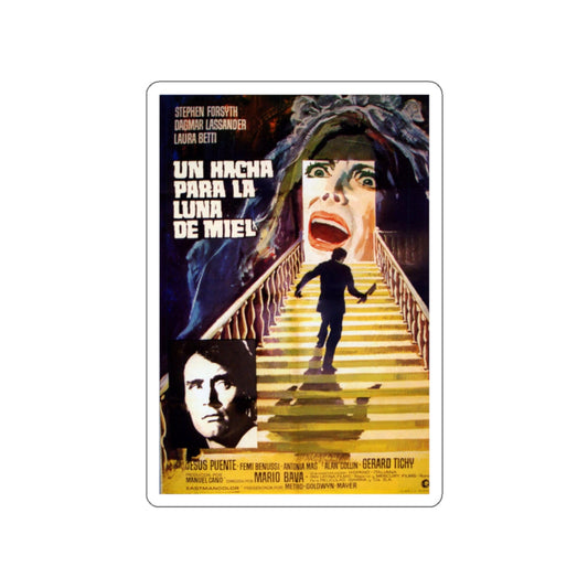 HATCHET FOR THE HONEYMOON (SPANISH) 1970 Movie Poster STICKER Vinyl Die-Cut Decal-2 Inch-The Sticker Space