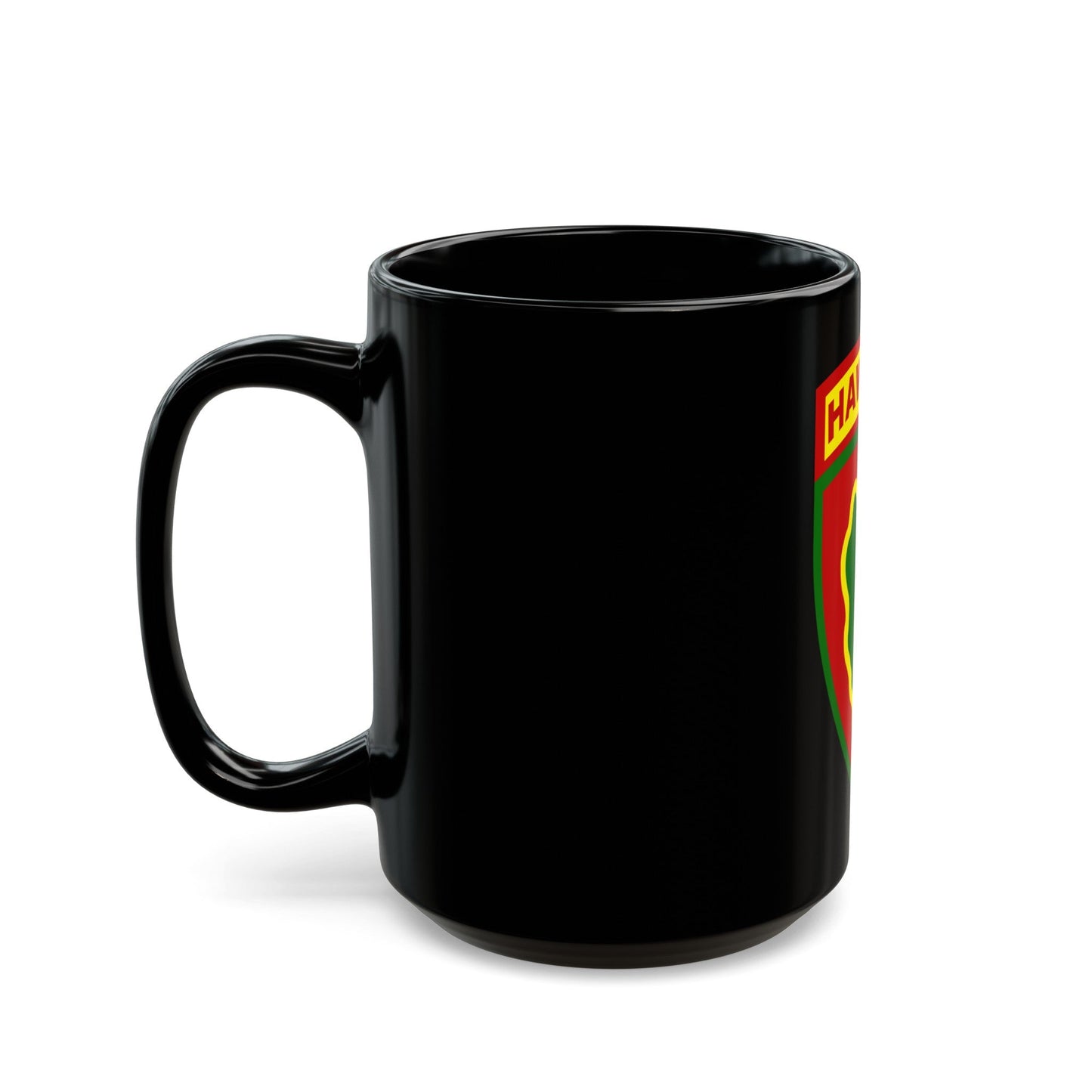 Hawaiian Division (U.S. Army) Black Coffee Mug-The Sticker Space