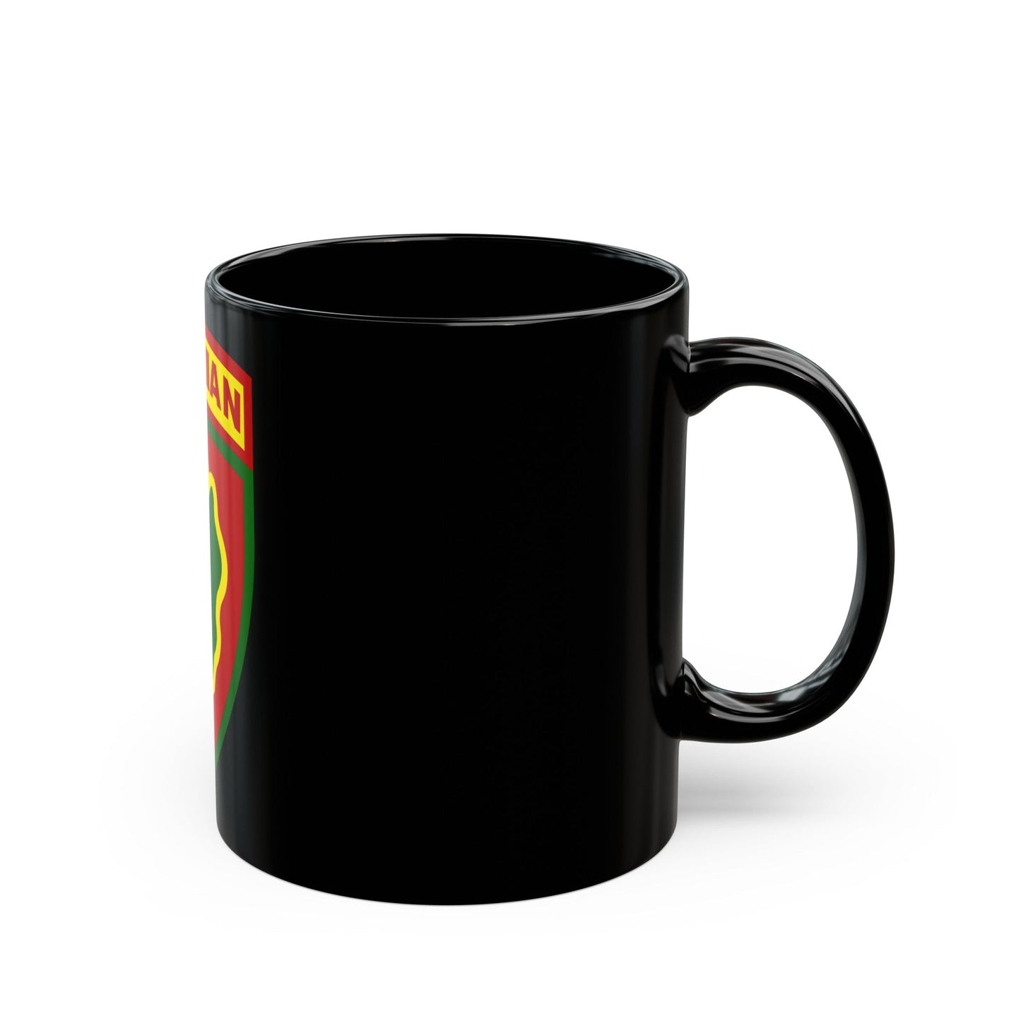 Hawaiian Division (U.S. Army) Black Coffee Mug-The Sticker Space