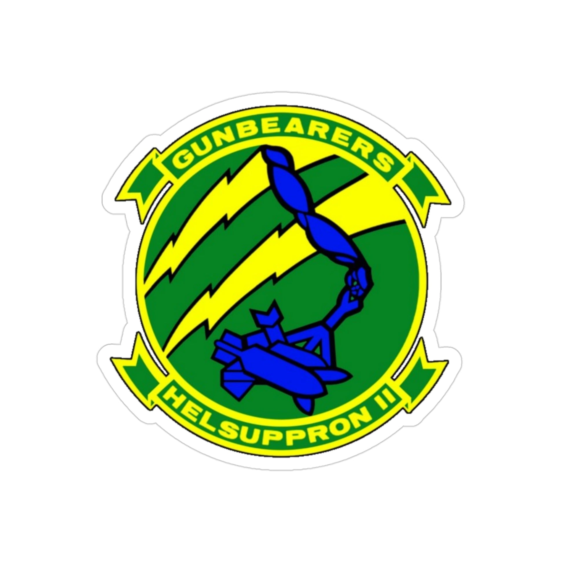 HC 11 Helicopter Combat Support Squadron 11 (U.S. Navy) Transparent STICKER Die-Cut Vinyl Decal-3 Inch-The Sticker Space