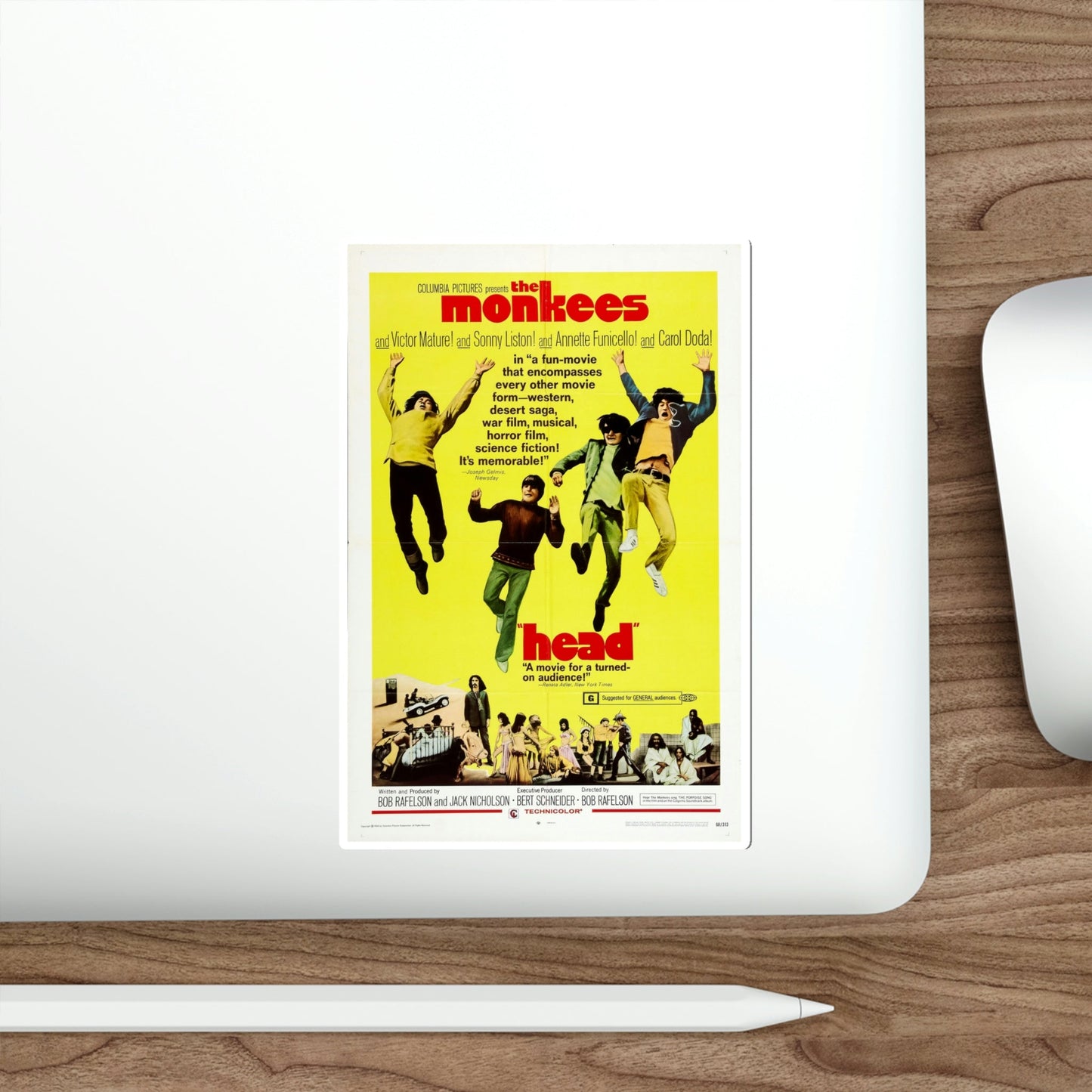 Head 1968 Movie Poster STICKER Vinyl Die-Cut Decal-The Sticker Space
