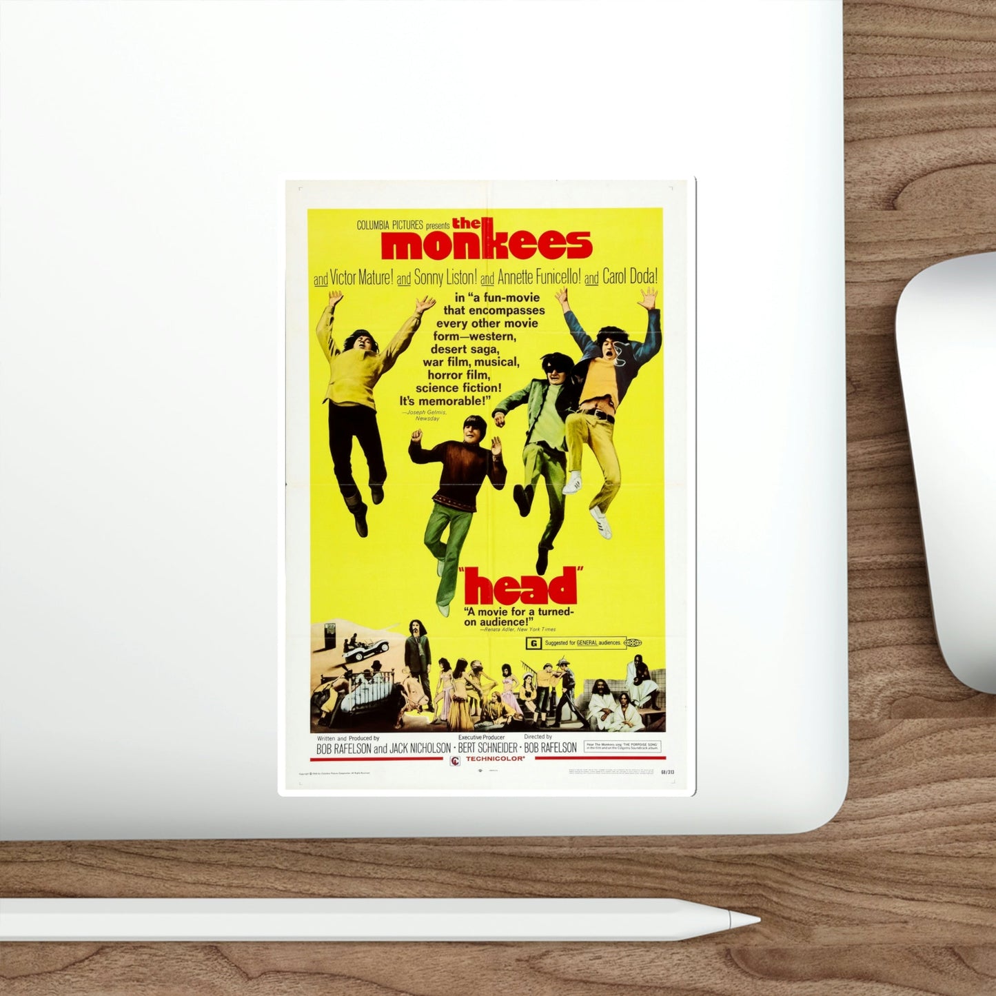 Head 1968 Movie Poster STICKER Vinyl Die-Cut Decal-The Sticker Space