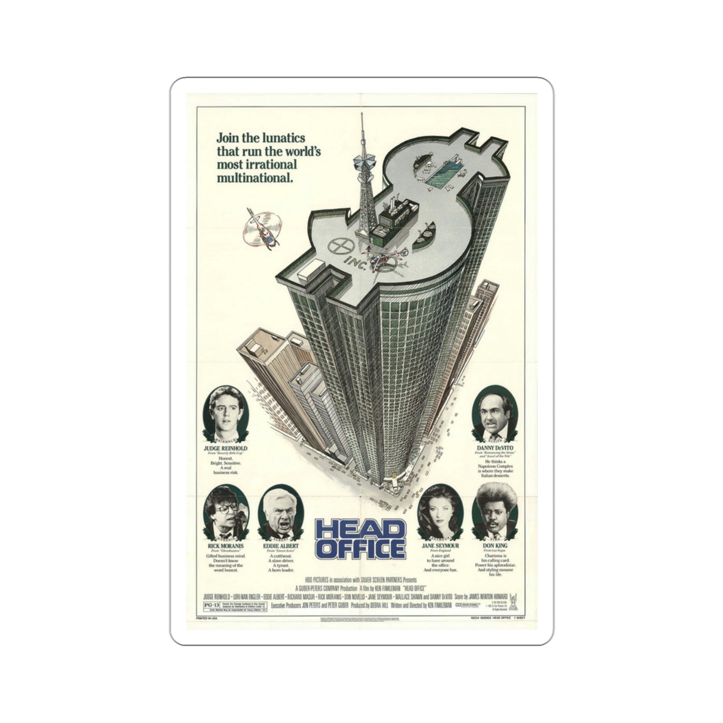 Head Office 1986 Movie Poster STICKER Vinyl Die-Cut Decal-3 Inch-The Sticker Space