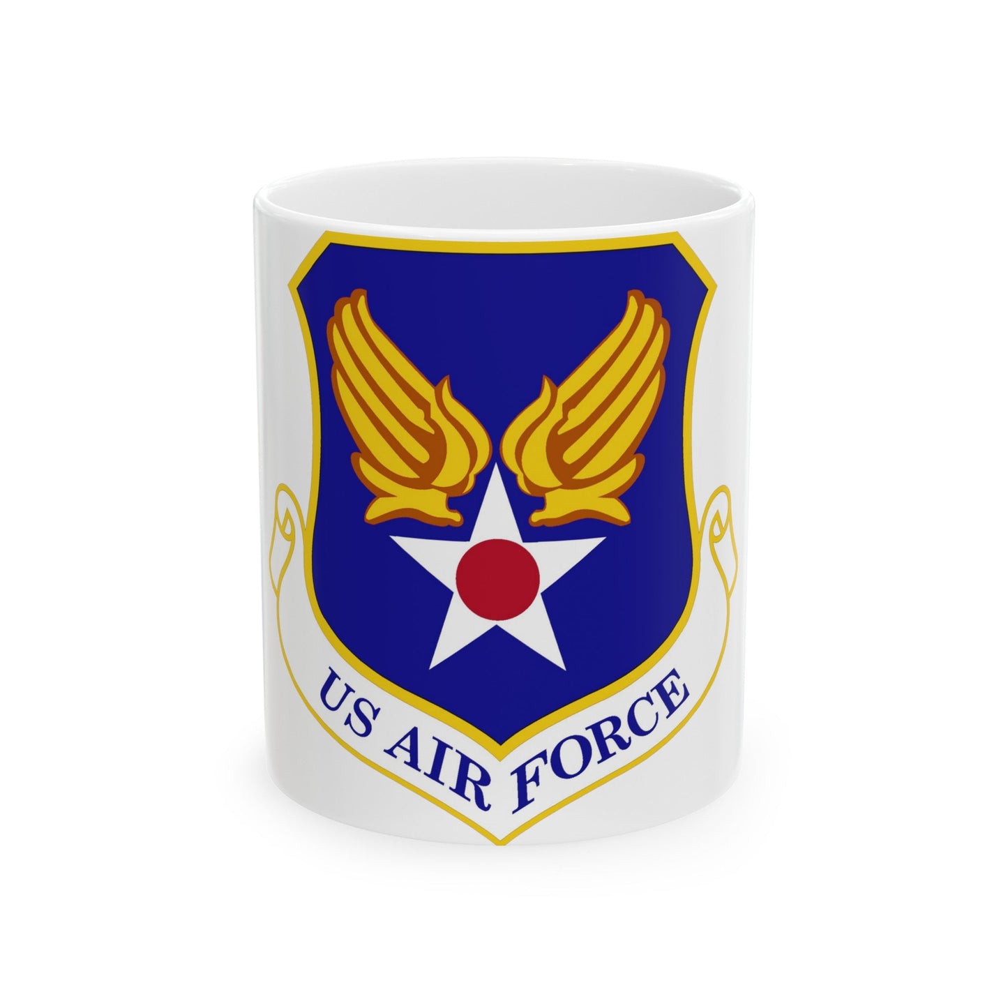 Headquarters United States Air Force (U.S. Air Force) White Coffee Mug-11oz-The Sticker Space