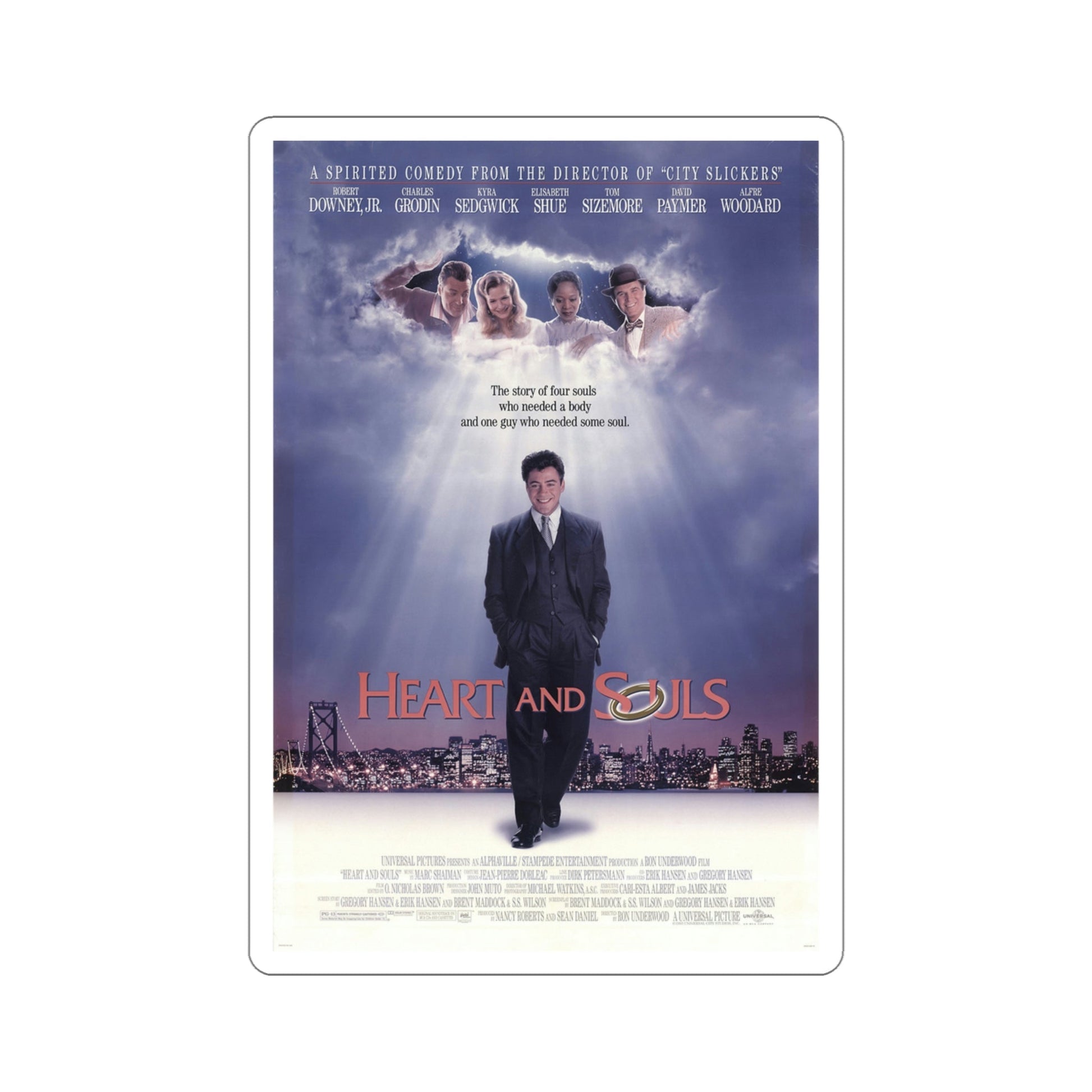 Heart and Souls 1993 Movie Poster STICKER Vinyl Die-Cut Decal-5 Inch-The Sticker Space