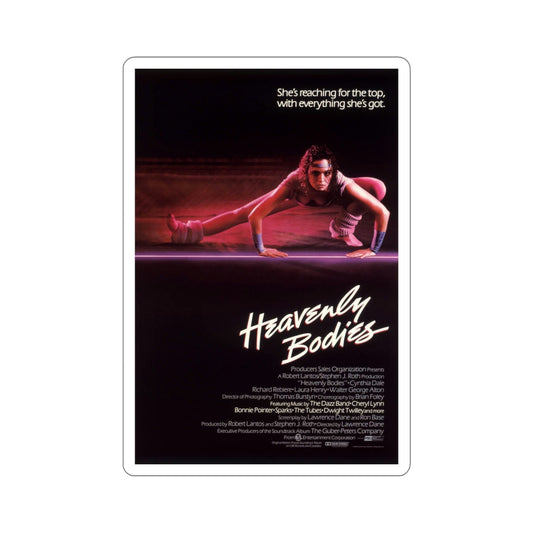 Heavenly Bodies 1985 Movie Poster STICKER Vinyl Die-Cut Decal-6 Inch-The Sticker Space