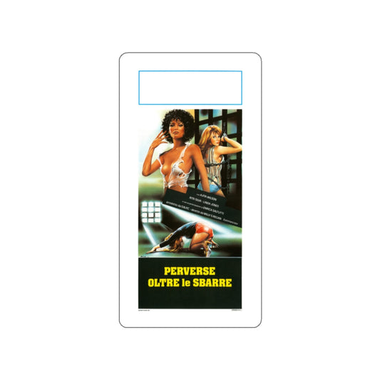 HELL BEHIND BARS (ITALIAN) 1984 Movie Poster STICKER Vinyl Die-Cut Decal-White-The Sticker Space