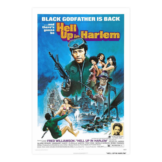 HELL UP IN HARLEM 1973 - Paper Movie Poster-24″ x 36″ (Vertical)-The Sticker Space