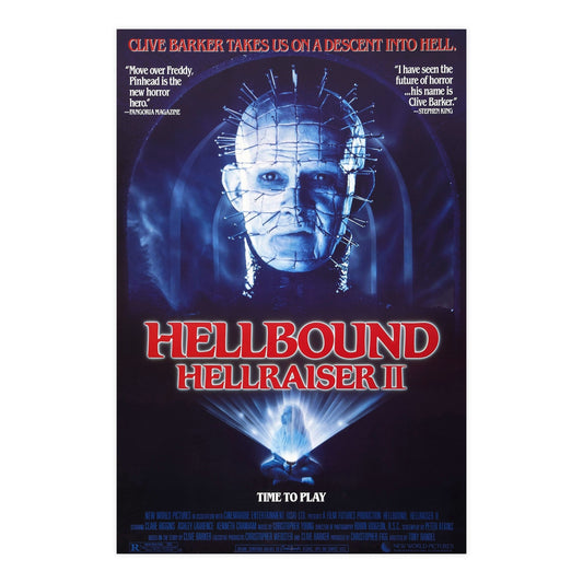 HELLBOUND - HELLRAISER II 1988 - Paper Movie Poster-24″ x 36″ (Vertical)-The Sticker Space