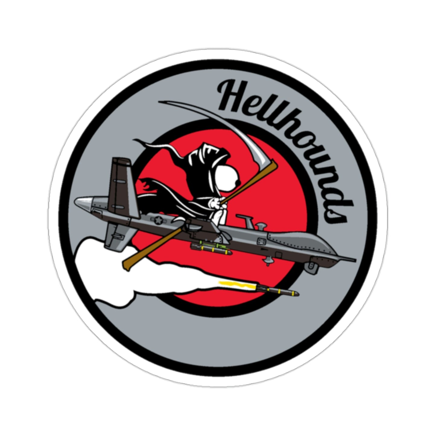 Hellbound Snoopy 20th ASq (U.S. Air Force) STICKER Vinyl Die-Cut Decal-2 Inch-The Sticker Space