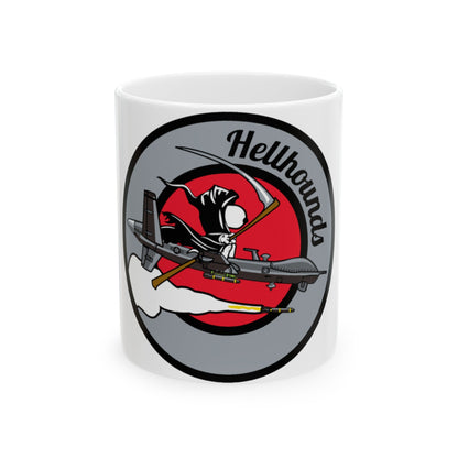 Hellbound Snoopy 20th ASq (U.S. Air Force) White Coffee Mug-11oz-The Sticker Space