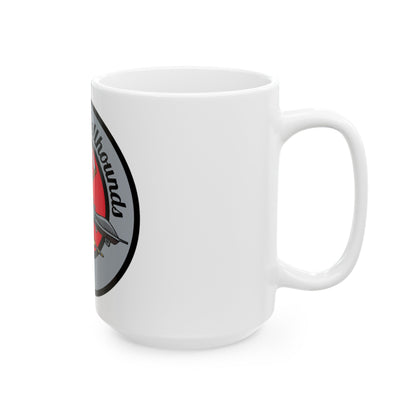 Hellbound Snoopy 20th ASq (U.S. Air Force) White Coffee Mug-The Sticker Space