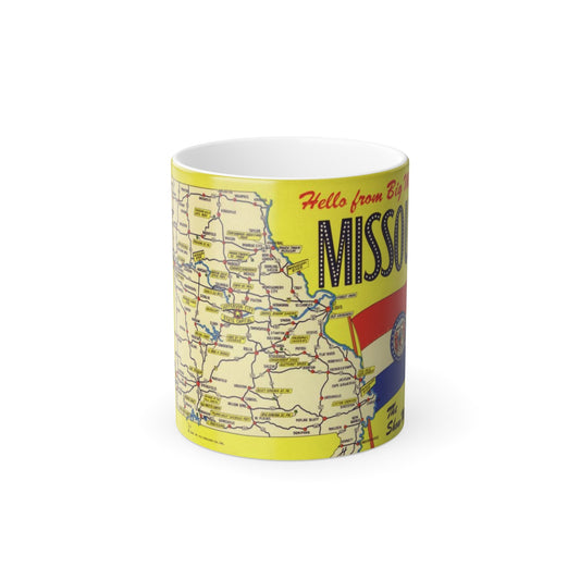 Hello from big MO Missouri (Greeting Postcards) Color Changing Mug 11oz-11oz-The Sticker Space