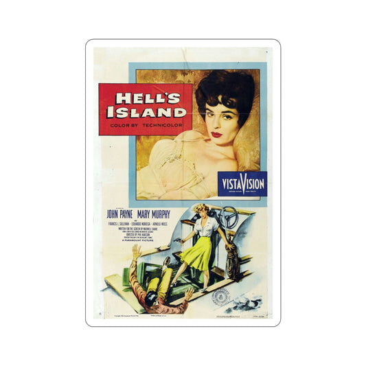 Hells Island 1955 Movie Poster STICKER Vinyl Die-Cut Decal-6 Inch-The Sticker Space