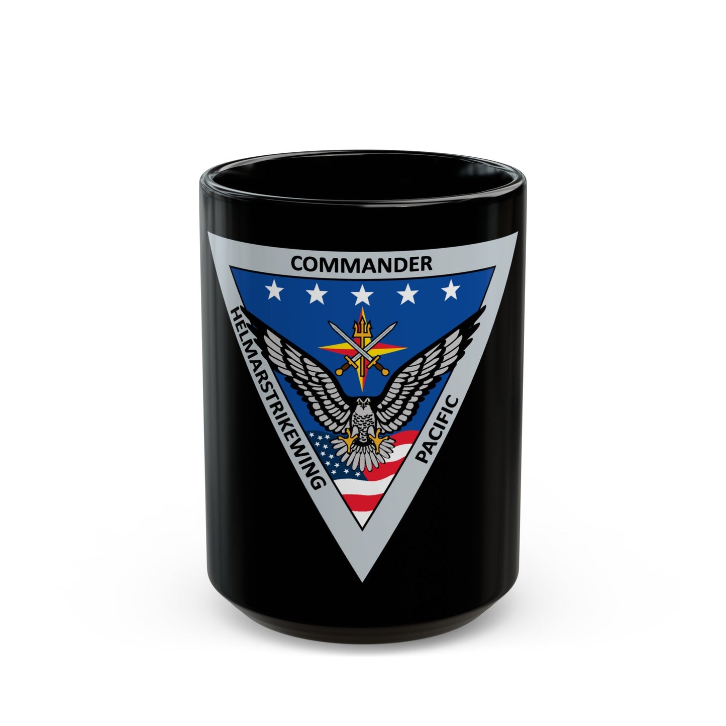 HELMARSTRIKEWING Pacific Helicopter Maritime Strike Wing (U.S. Navy) Black Coffee Mug-15oz-The Sticker Space