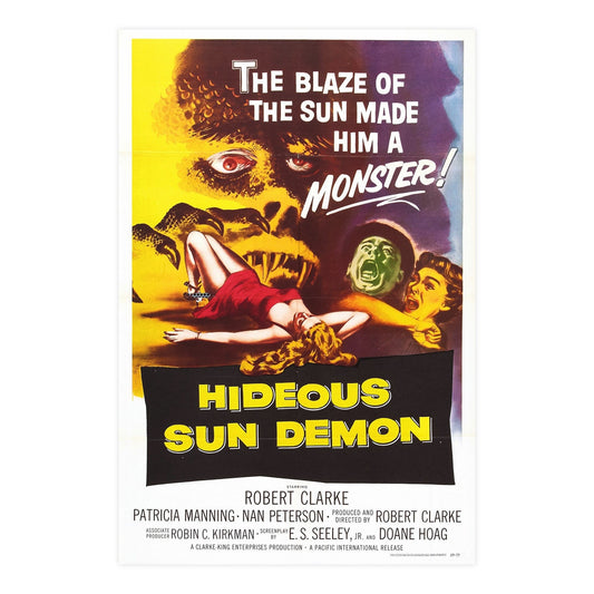 HIDEOUS SUN DEMON 1958 - Paper Movie Poster-24″ x 36″ (Vertical)-The Sticker Space