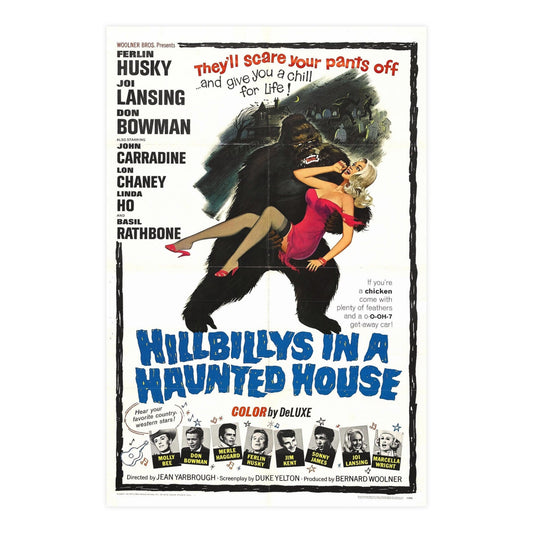 HILLBILLYS IN A HAUNTED HOUSE 1967 - Paper Movie Poster-24″ x 36″ (Vertical)-The Sticker Space